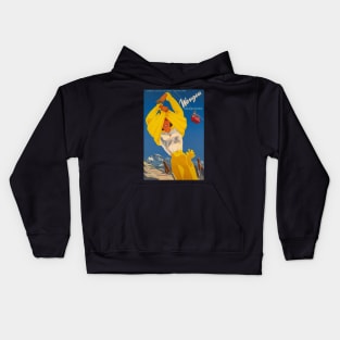 Wengen, Männlichen,Switzerland,Ski Poster Kids Hoodie